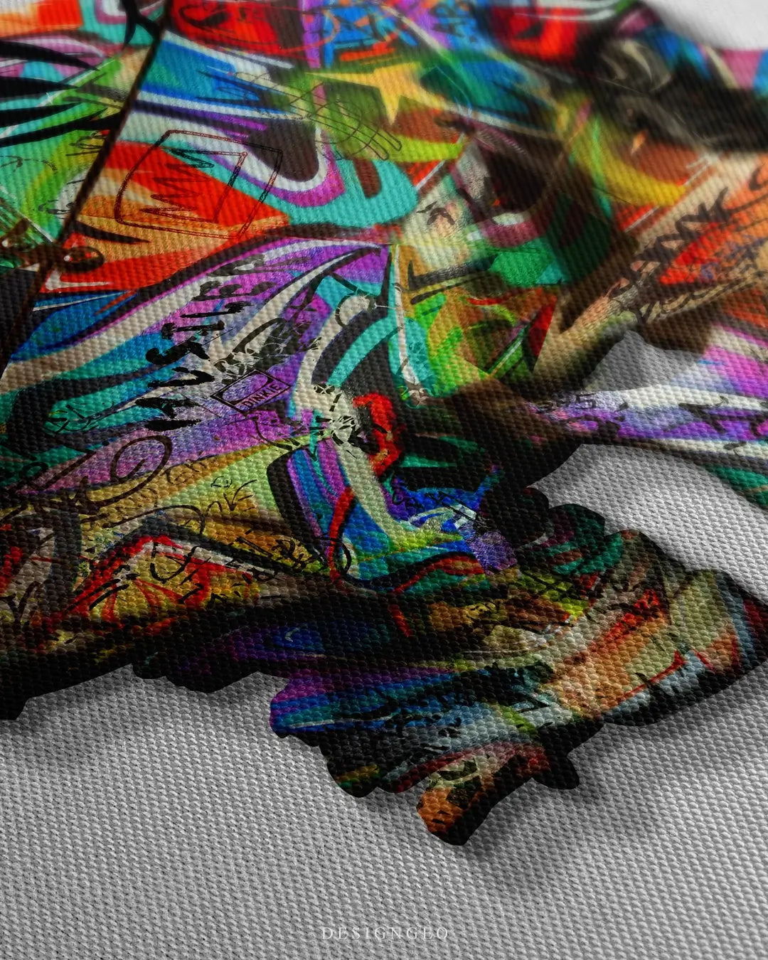 Graffiti Skull Canvas Wall Art