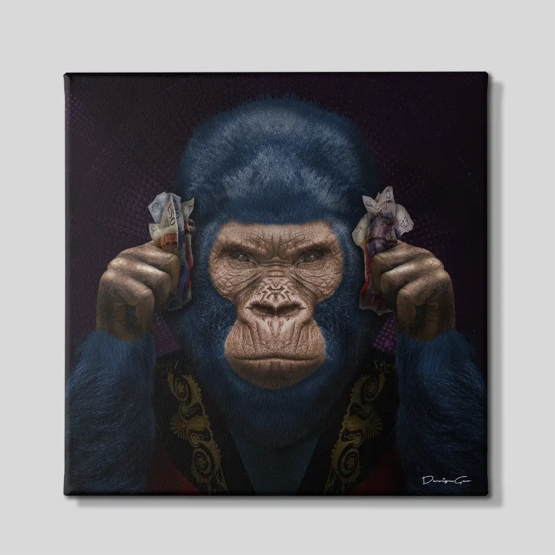 Hear No Evil Canvas Wall Art