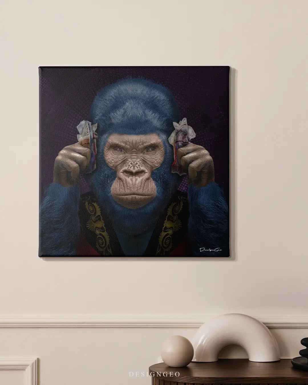 Hear No Evil Canvas Wall Art