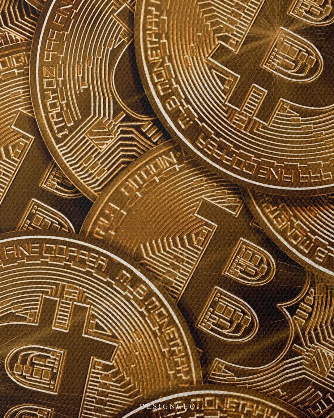 Hidden Bitcoins Canvas Wall Art