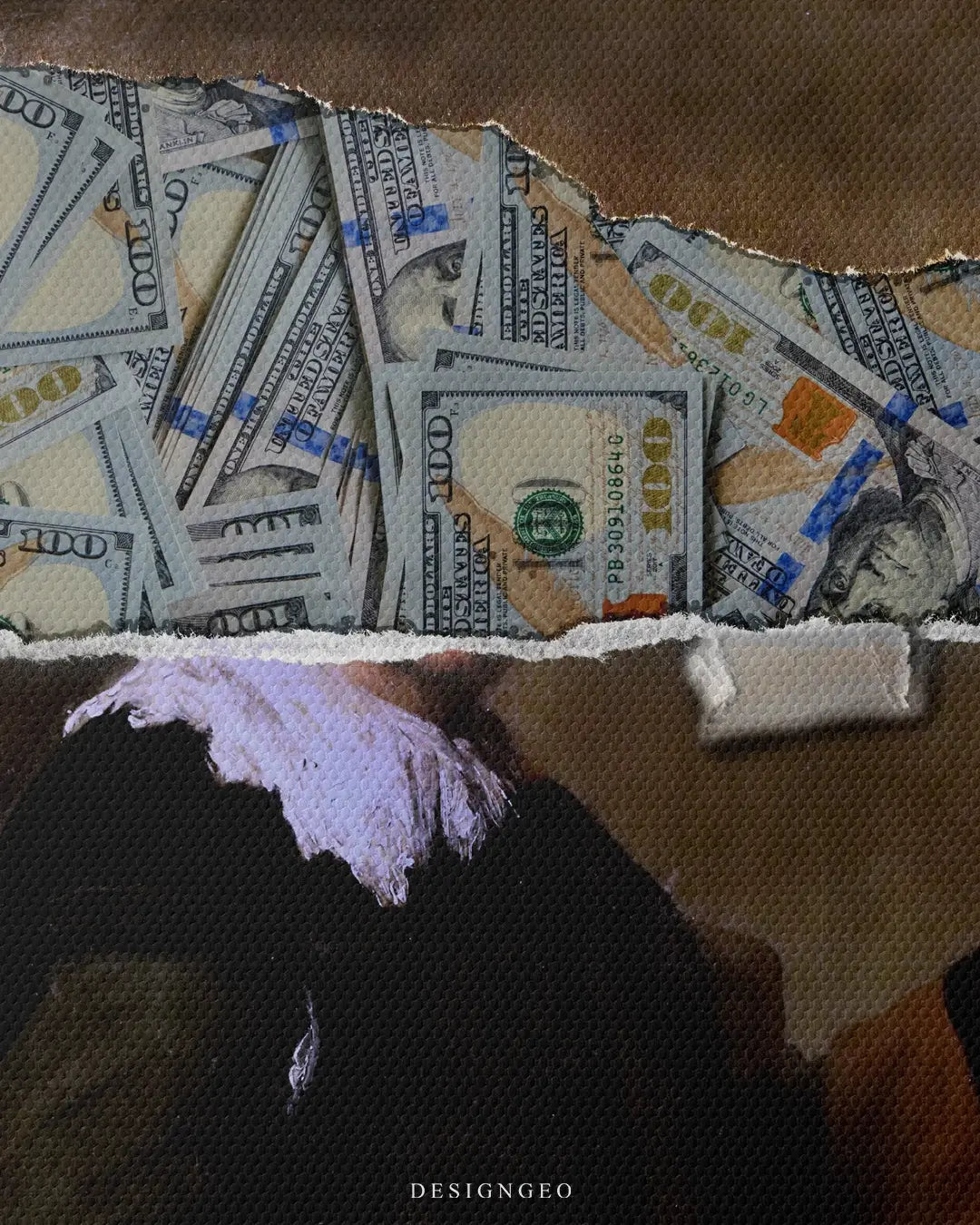 Hidden Money Canvas Wall Art