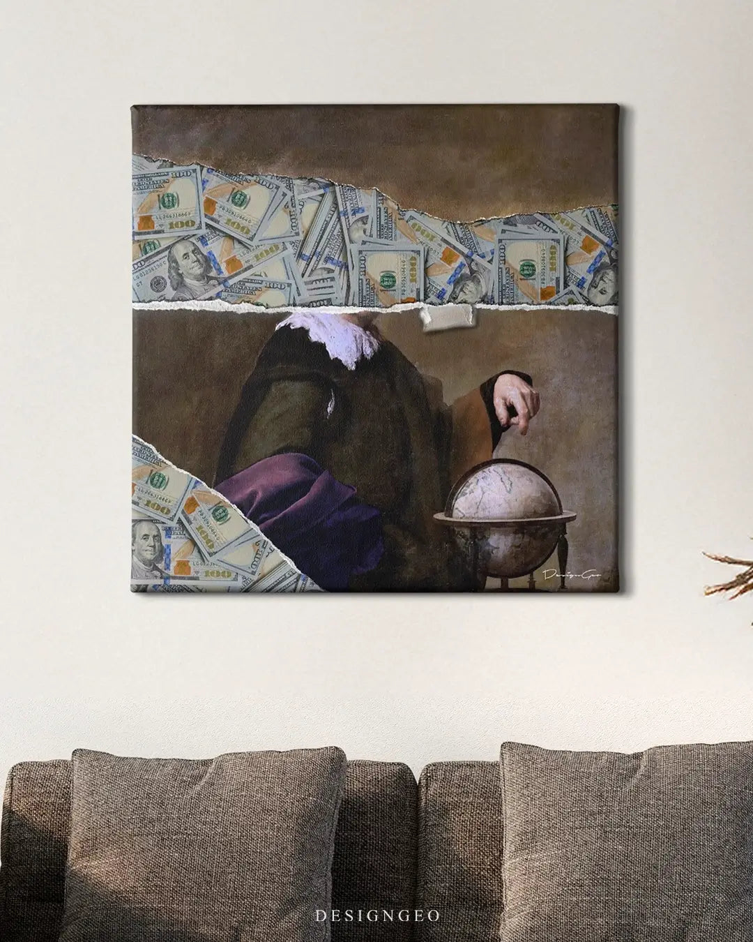 Hidden Money Canvas Wall Art