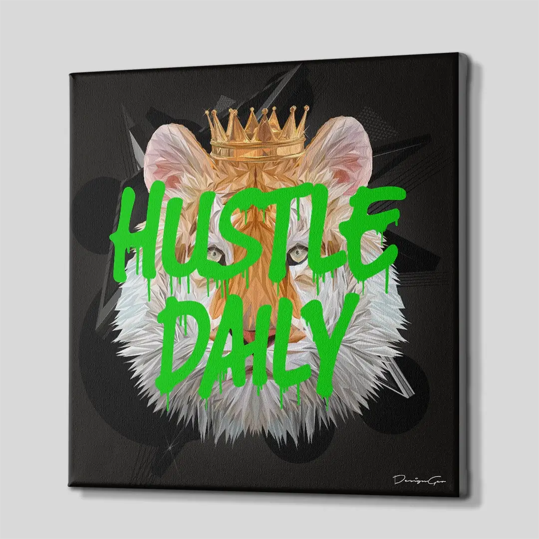 Hustle Daily Canvas Wall Art