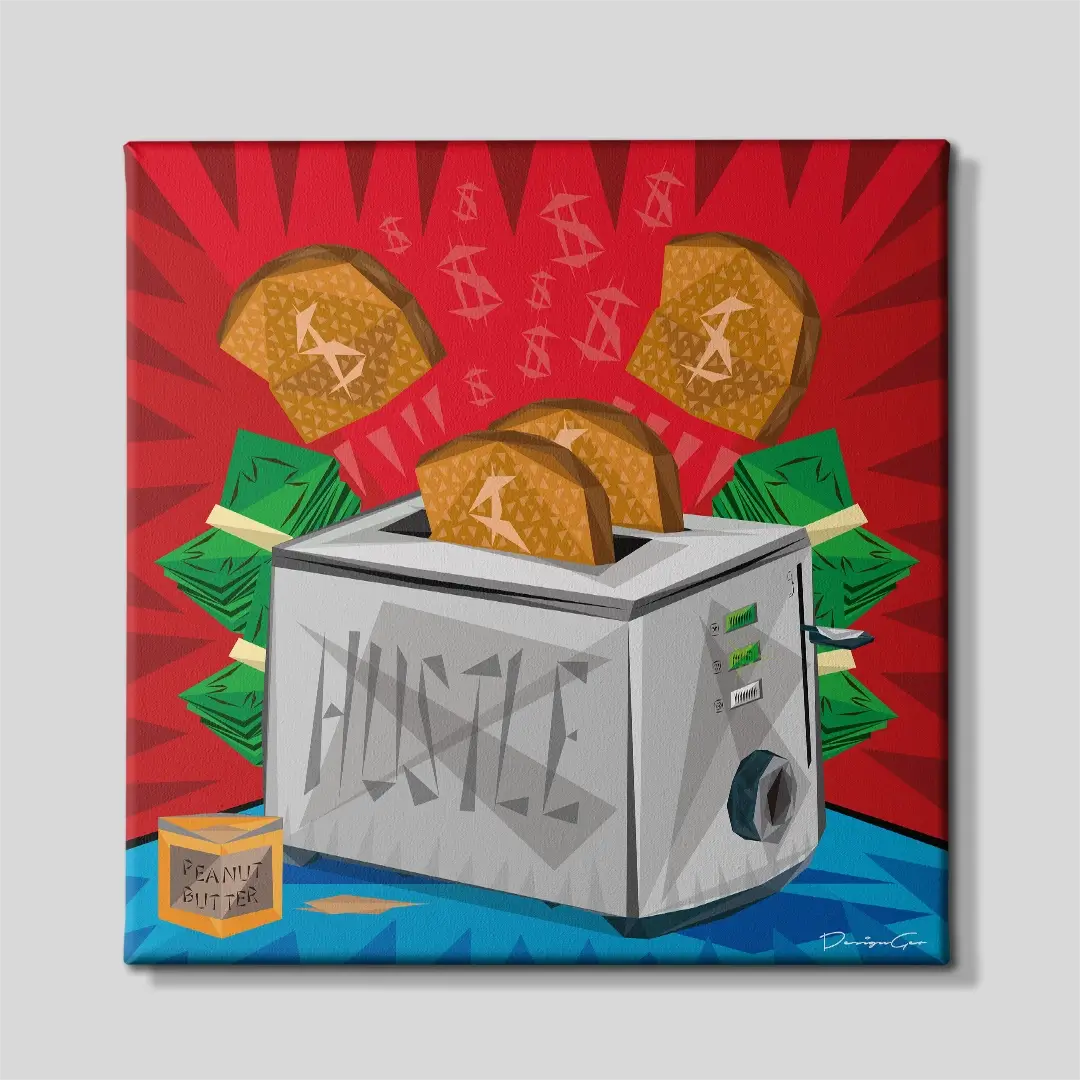 Hustle Canvas Wall Art