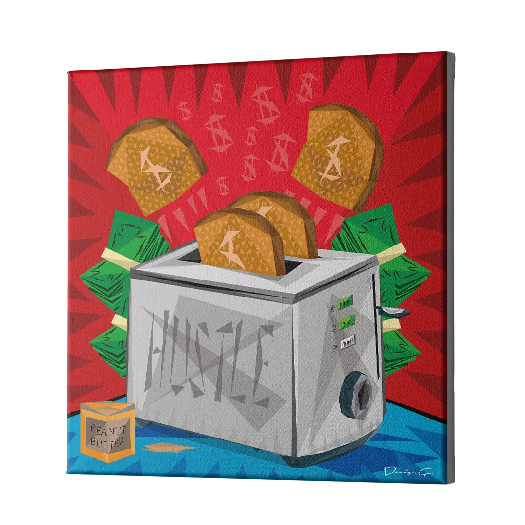 Hustle Canvas Wall Art