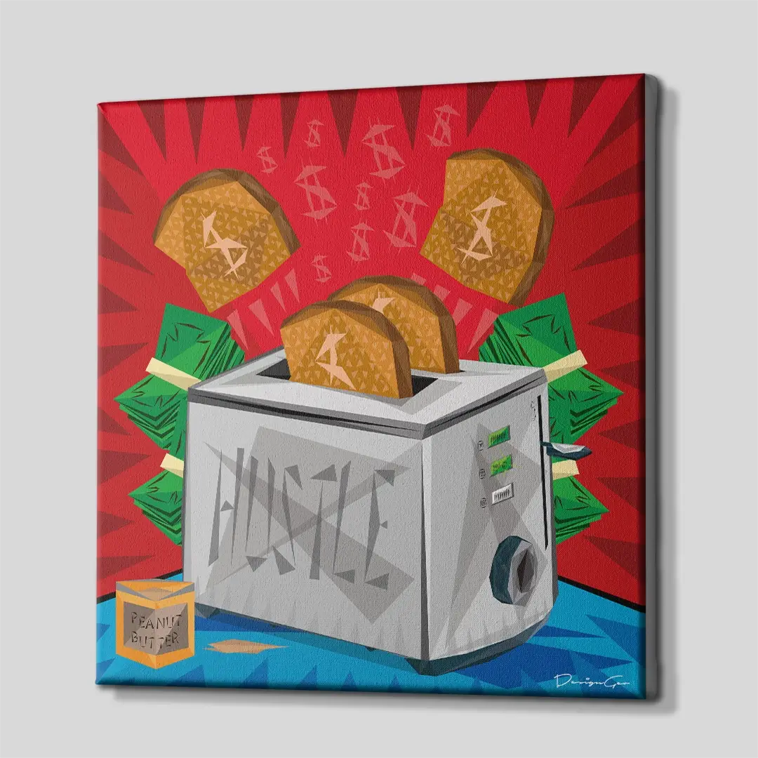 Hustle Canvas Wall Art