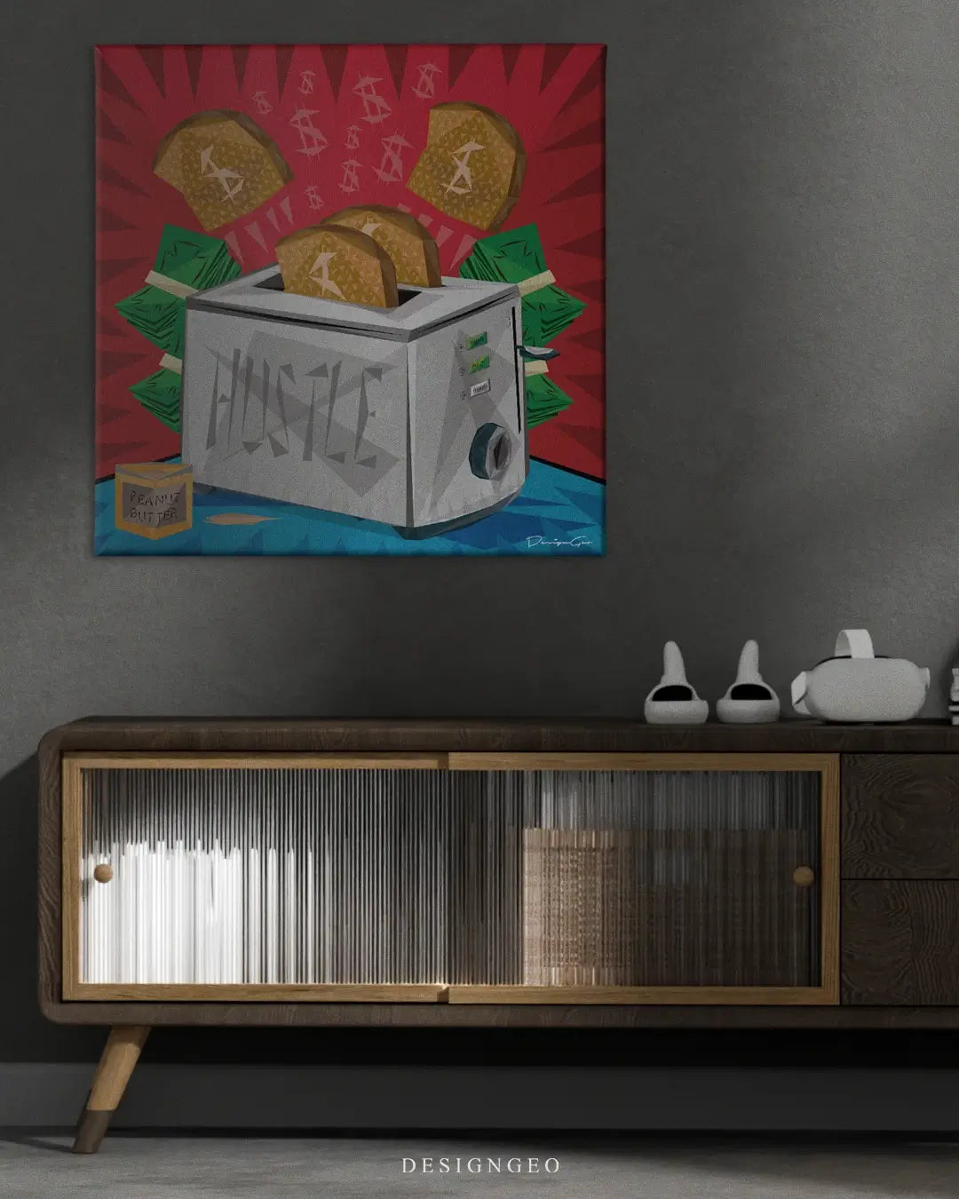 Hustle Canvas Wall Art