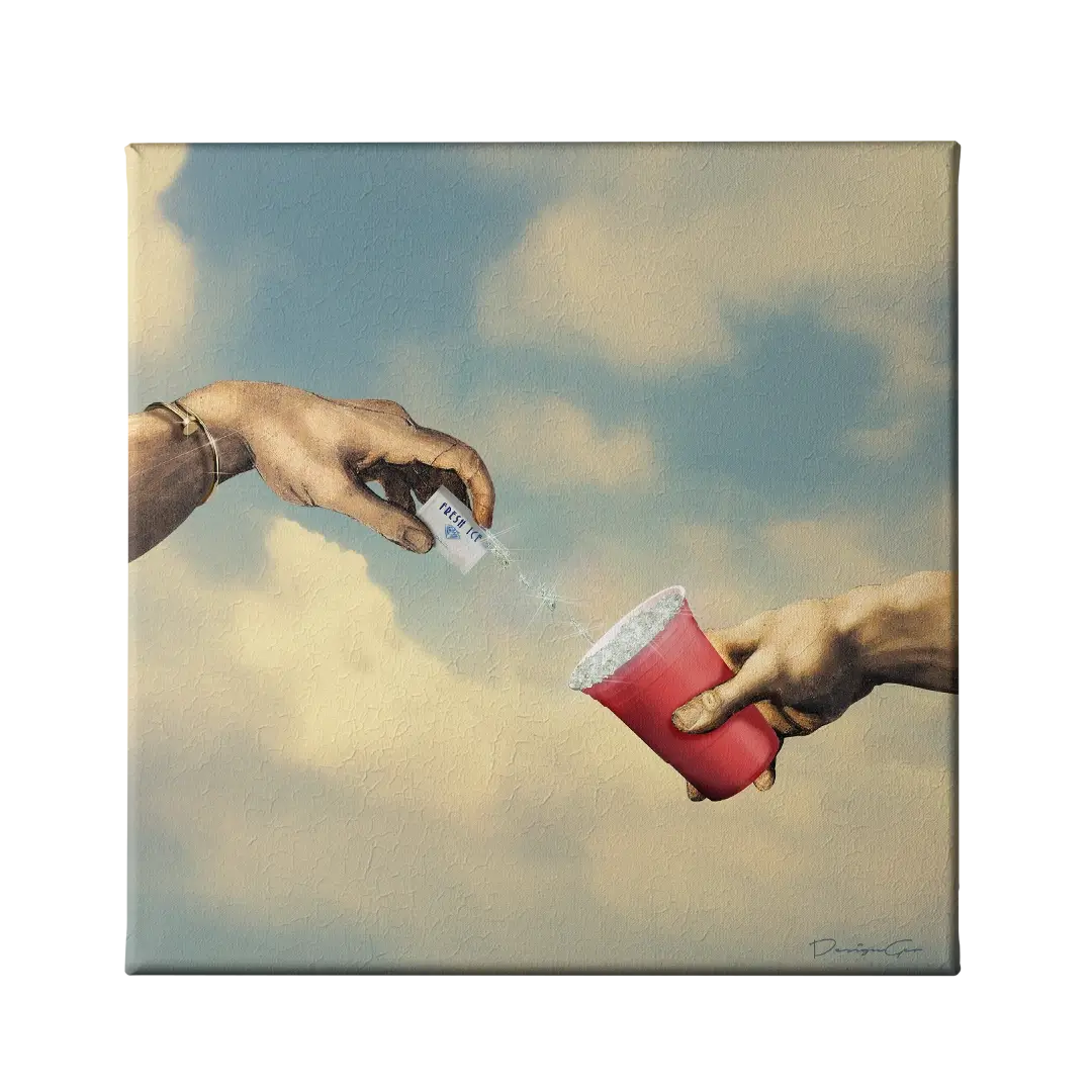 Ice Diamonds Canvas Wall Art