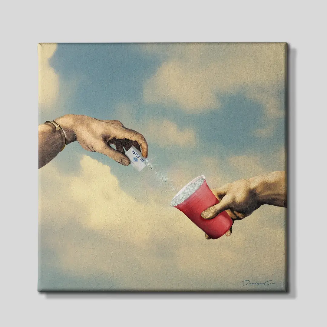 Ice Diamonds Canvas Wall Art