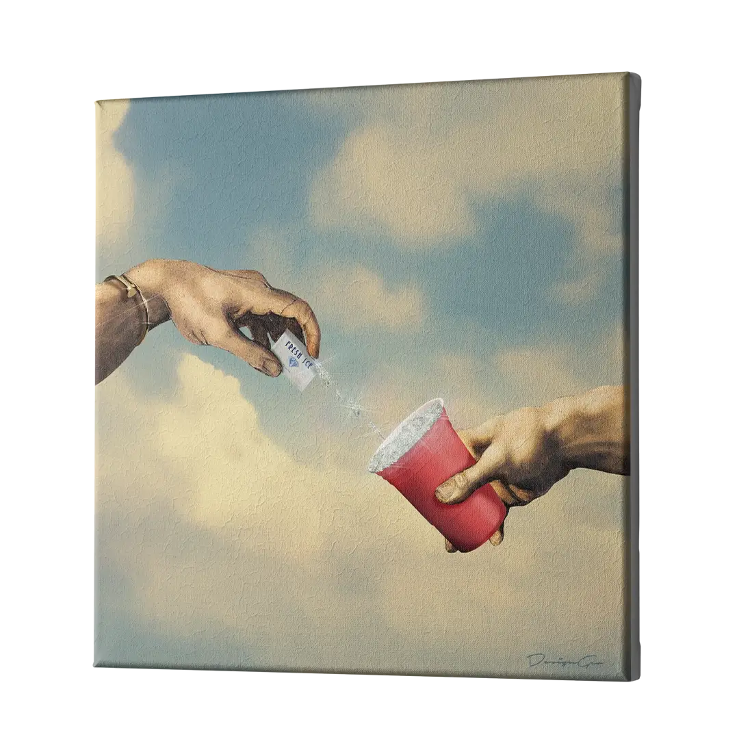 Ice Diamonds Canvas Wall Art