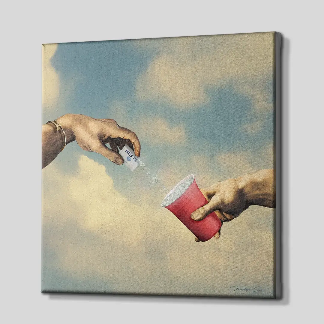 Ice Diamonds Canvas Wall Art