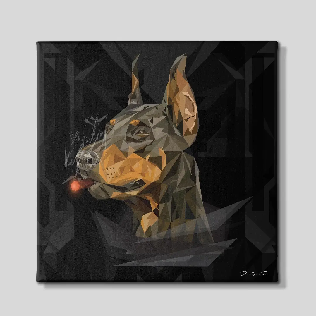 Imperial Doberman Canvas Wall Art