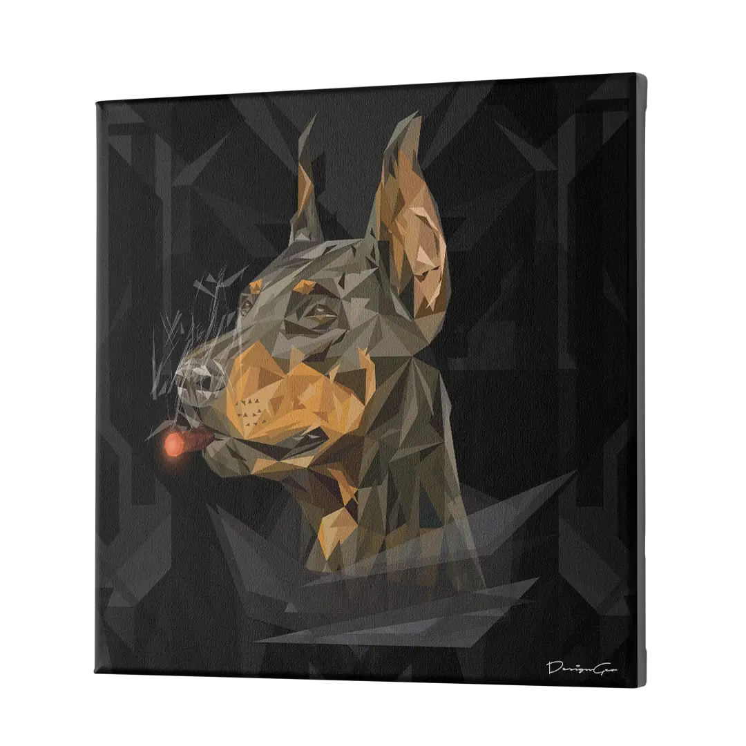 Imperial Doberman Canvas Wall Art