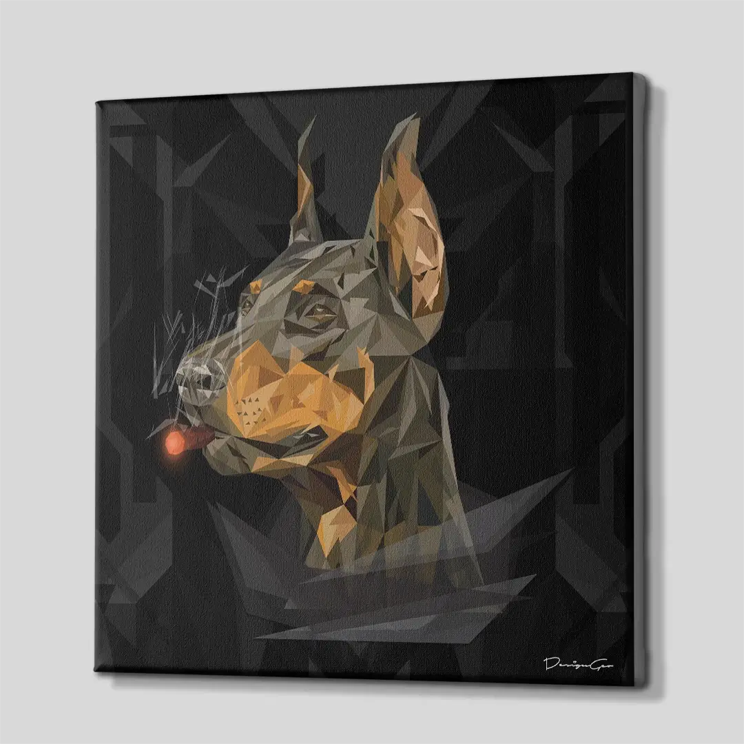 Imperial Doberman Canvas Wall Art