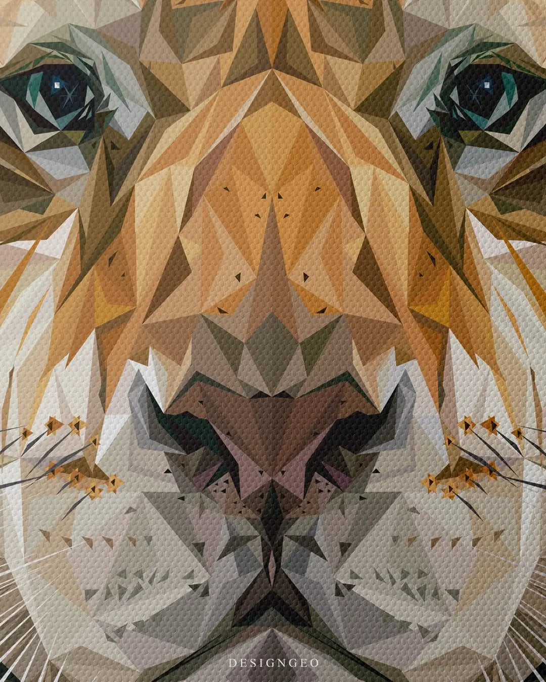 Close-up detail of canvas wall art print showing texture and sharpness