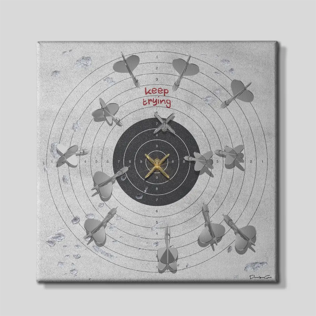 Keep Trying Canvas Wall Art