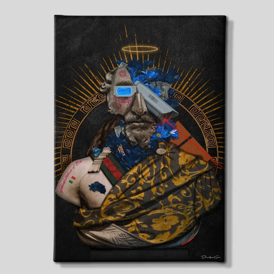 King of Fashion Canvas Wall Art