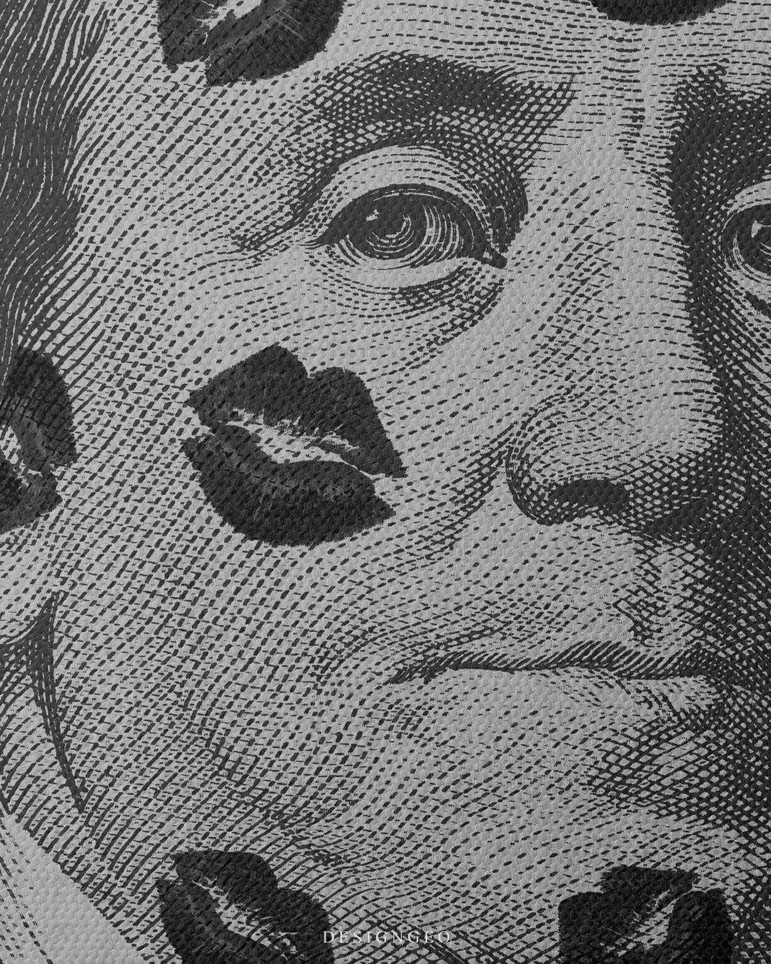 Artistic canvas illustration of Benjamin Franklin's portrait, symbolizing financial wisdom, wealth creation, and the ambitious mindset of modern entrepreneurs