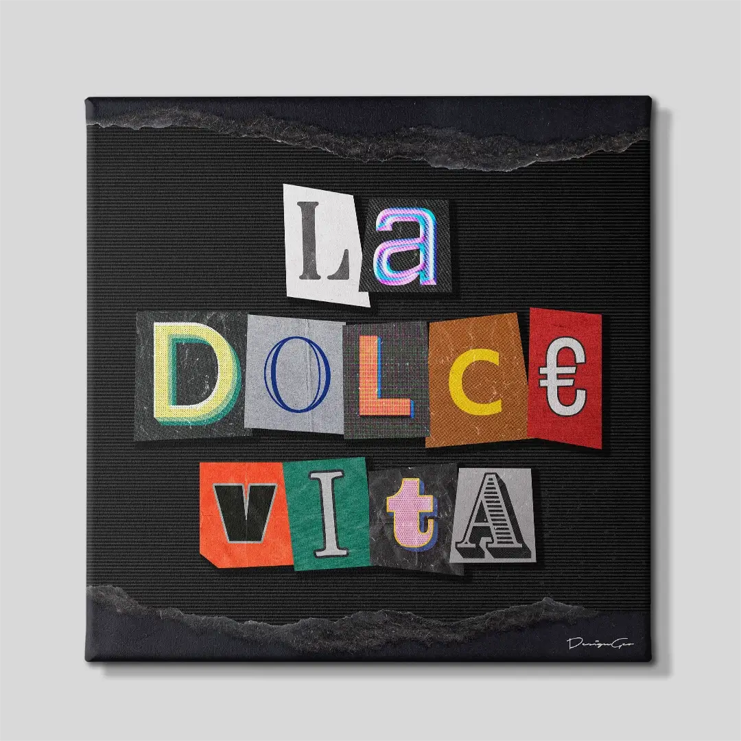 La Dolce Vita Canvas Wall Art