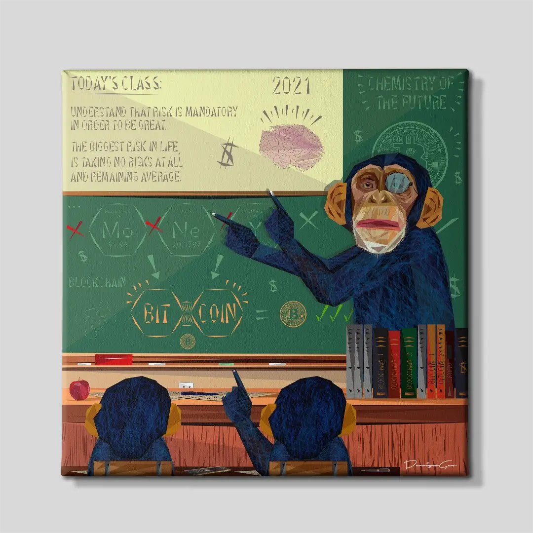 Learn Crypto Canvas Wall Art