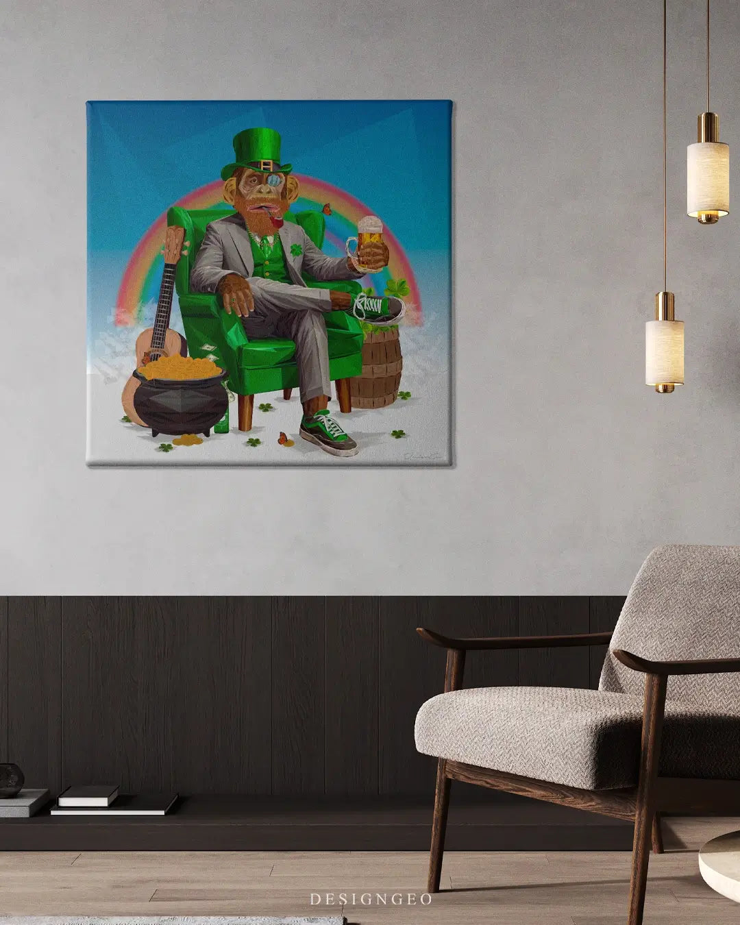 Leprechaun Canvas Wall Art