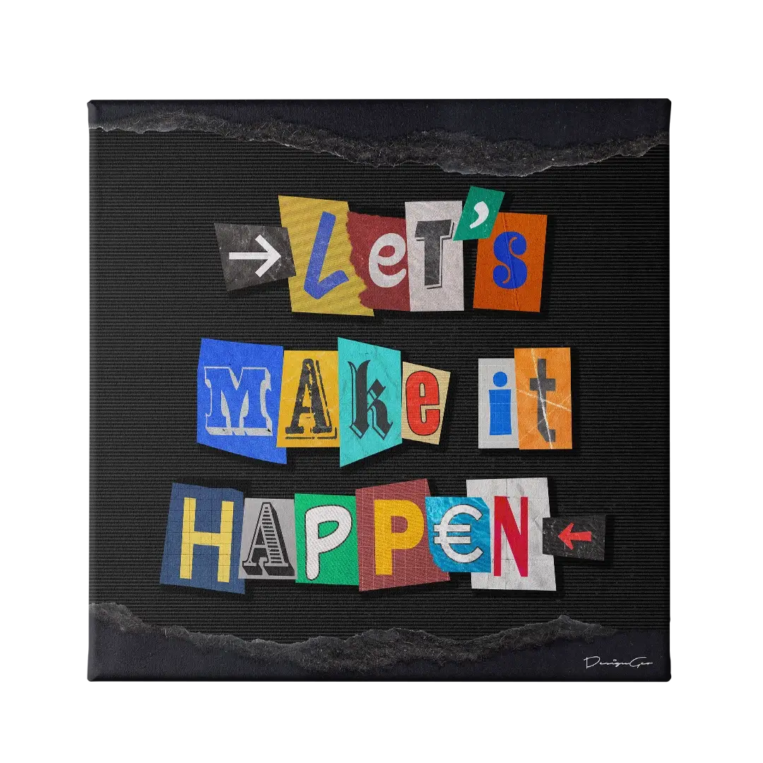 Let's Make It Happen Canvas Wall Art