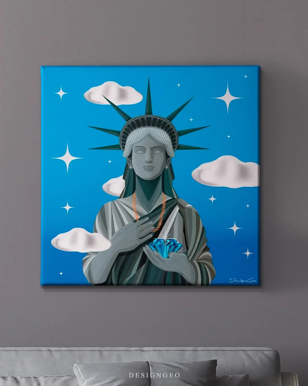 Liberty Diamonds Canvas Wall Art