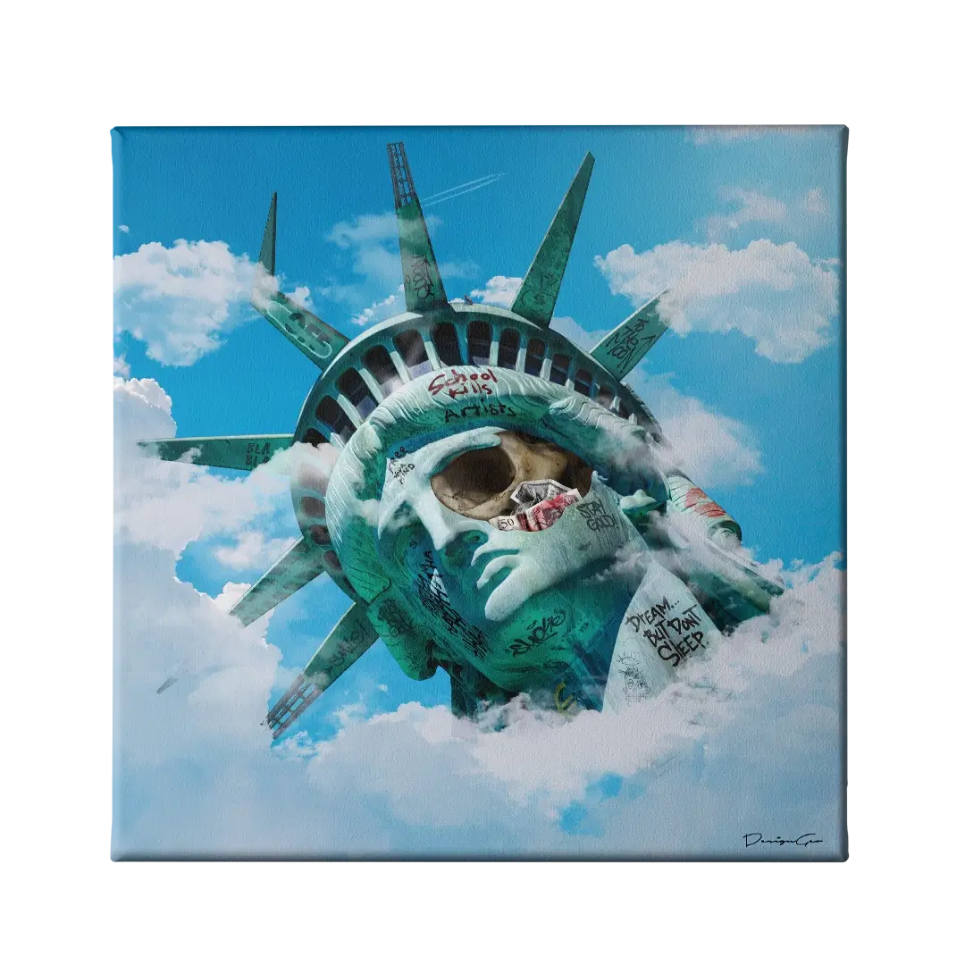Liberty Statue Canvas Wall Art