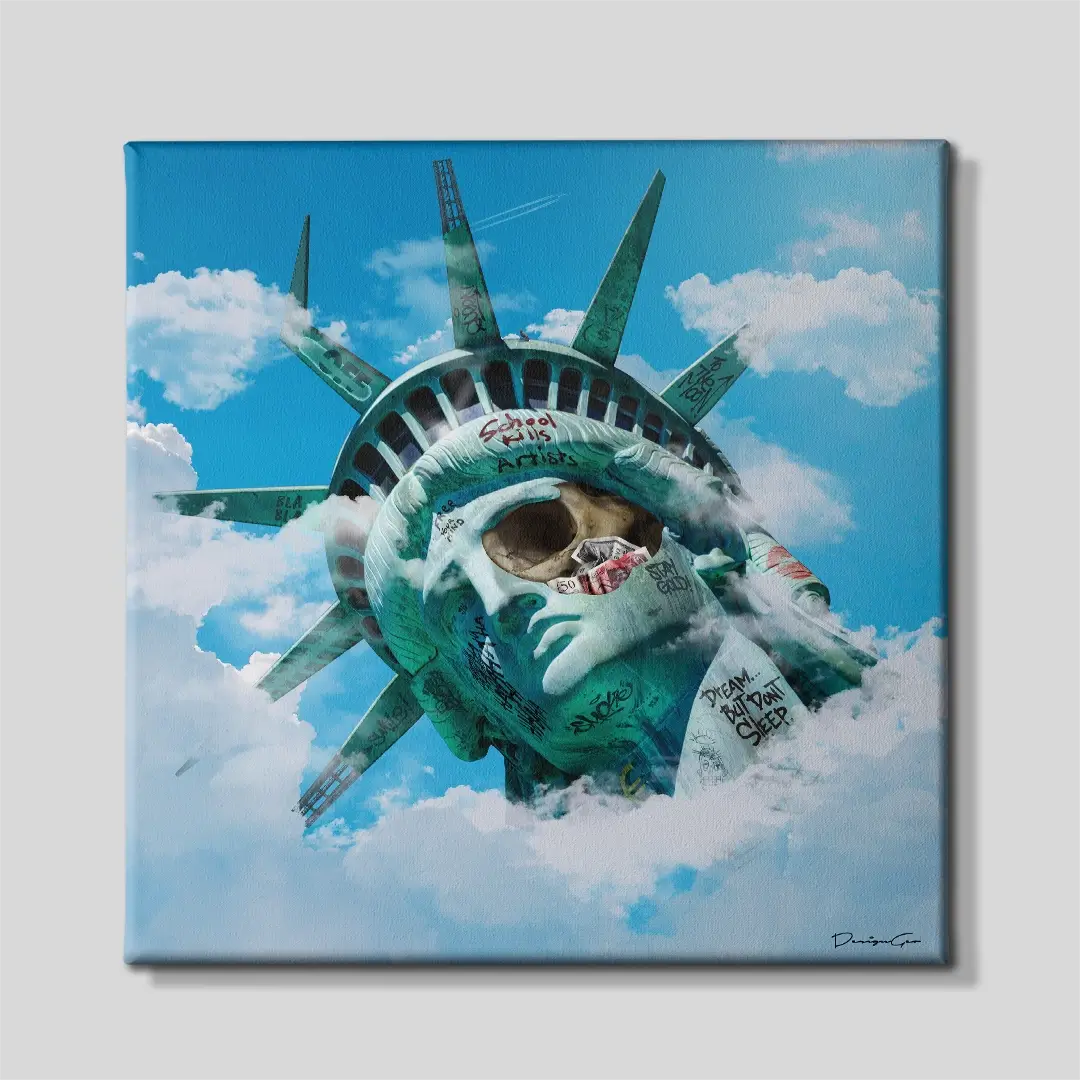Liberty Statue Canvas Wall Art