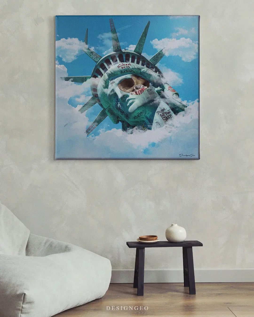 Liberty Statue Canvas Wall Art