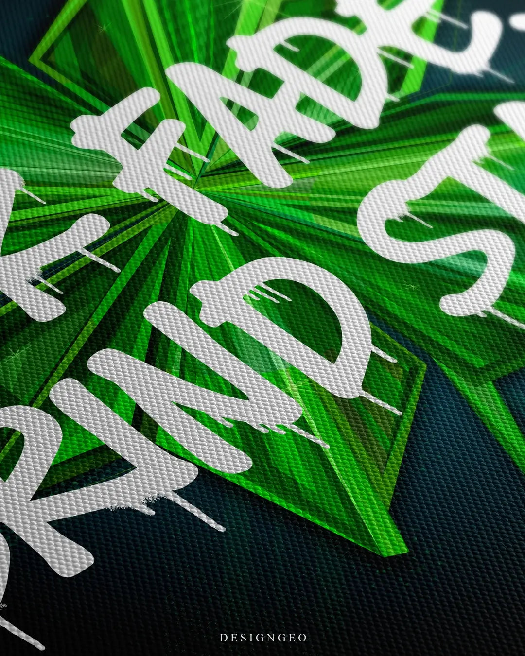 Luck Fades Grind Stays Canvas Wall Art