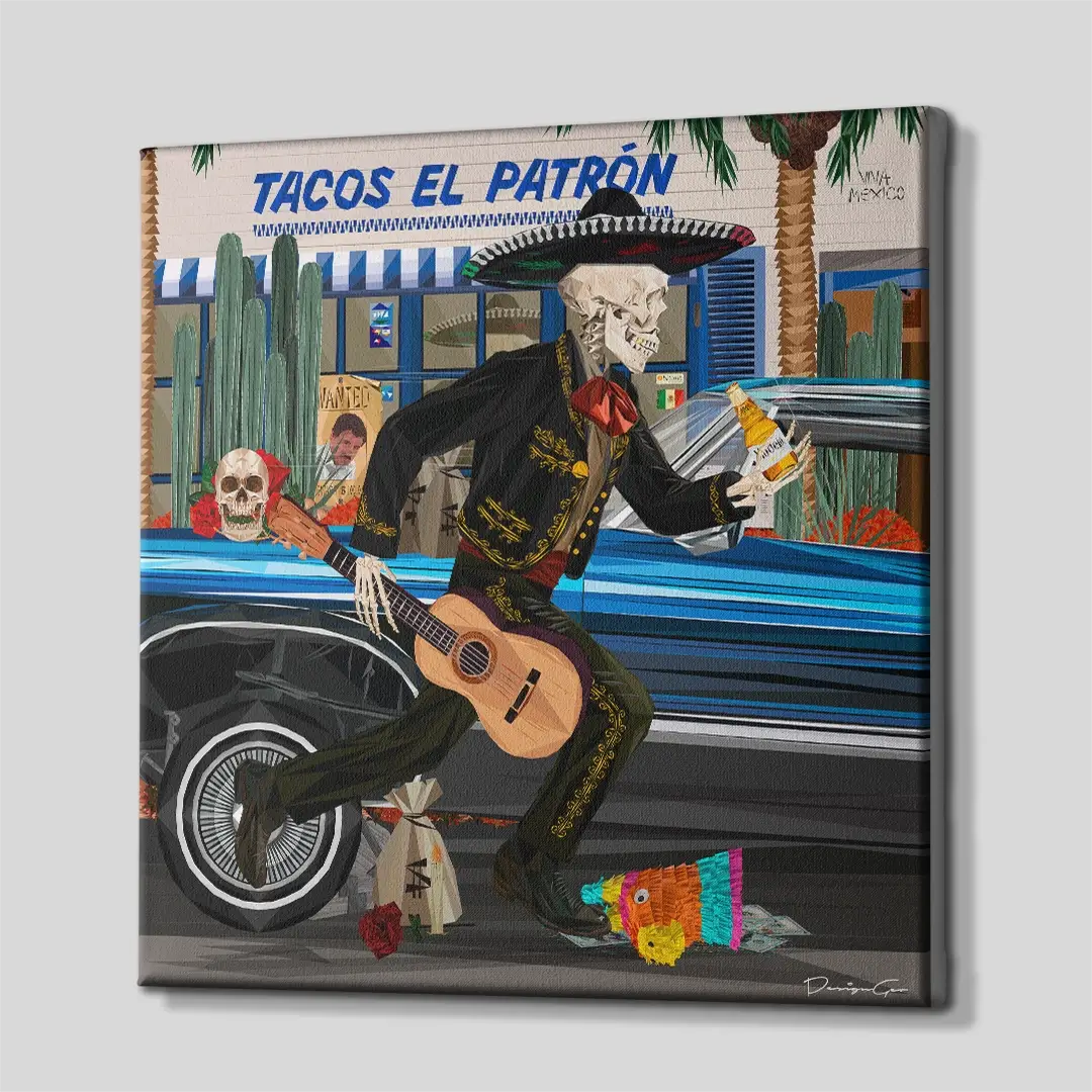 Mexico Rush Canvas Wall Art