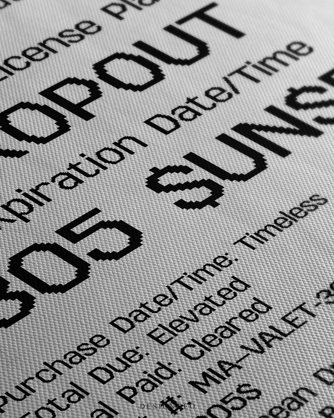 Miami Parking Canvas Wall Art