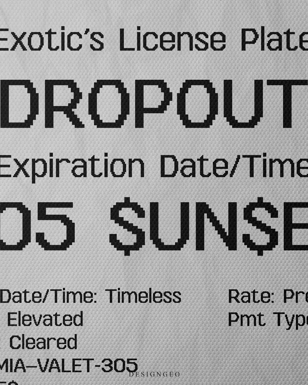 Miami Parking Canvas Wall Art