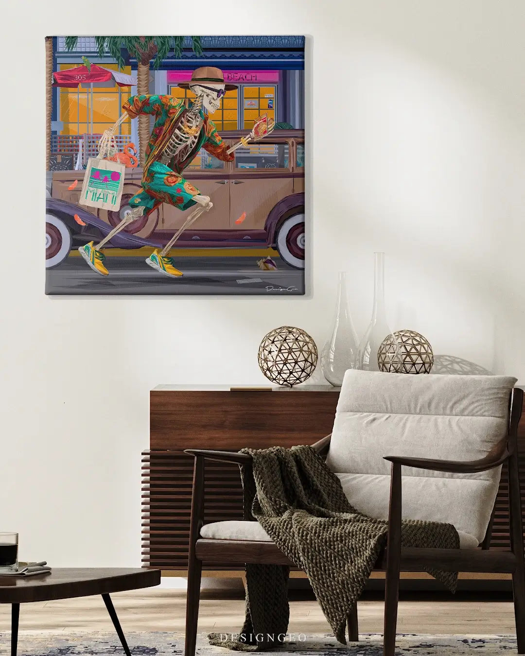 Miami Rush Canvas Wall Art