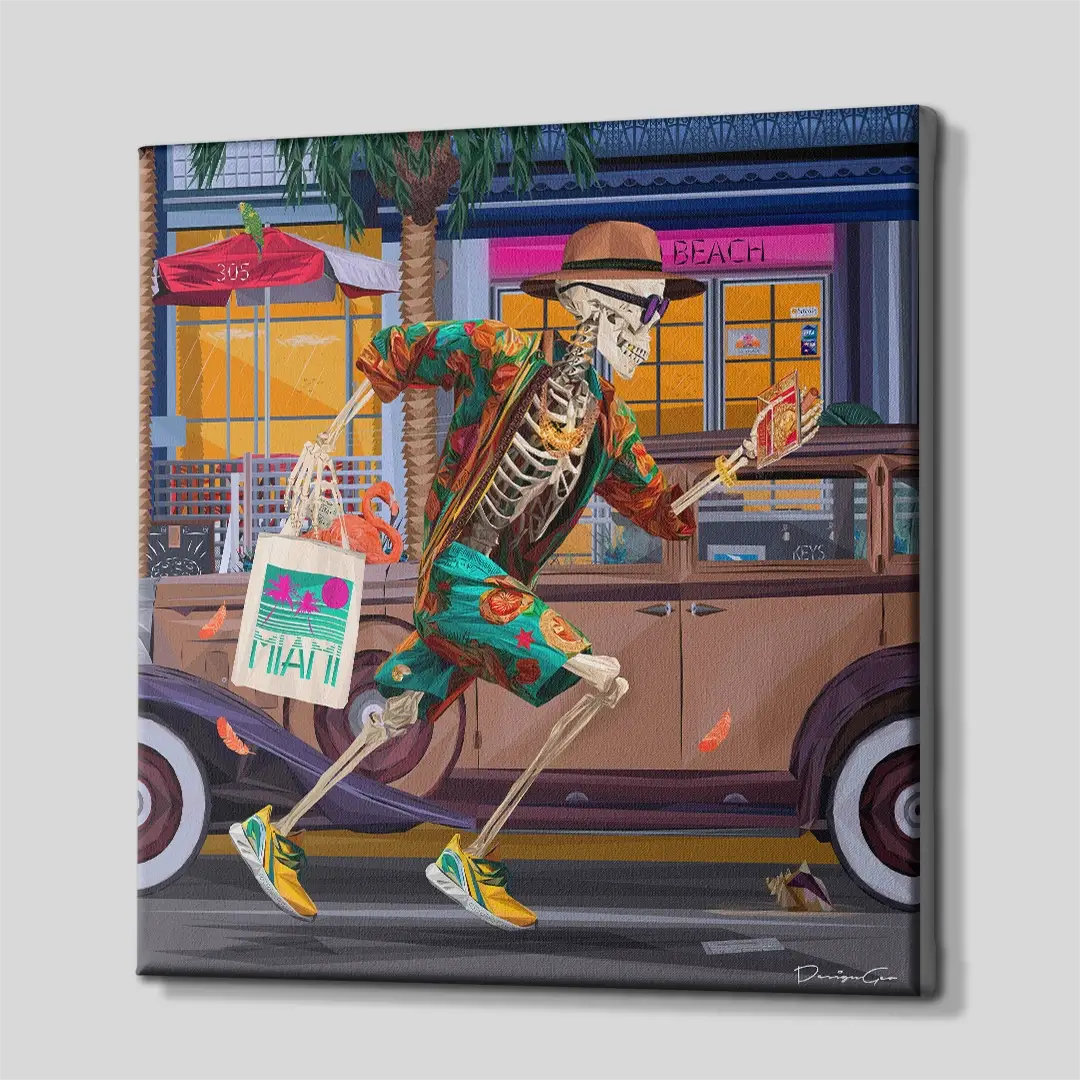 Miami Rush Canvas Wall Art