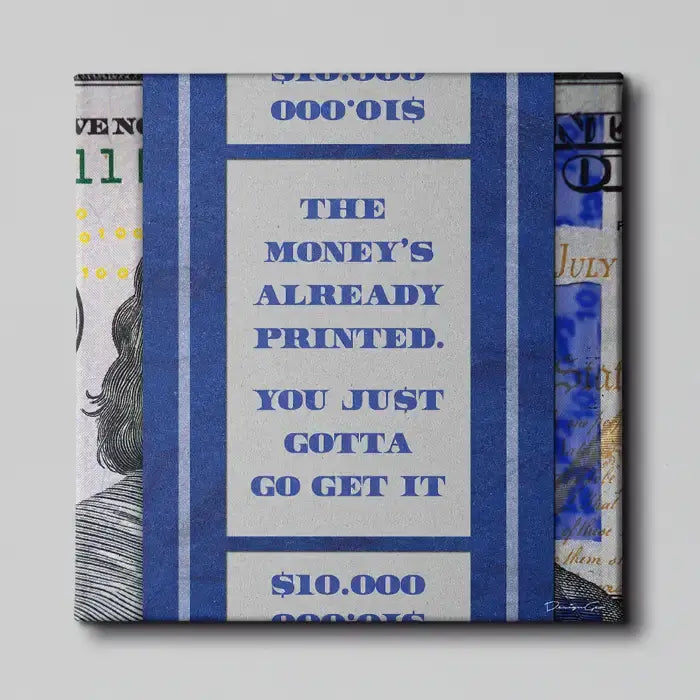 Money Canvas Wall Art Collection - Wealth and Success Themed Art for Entrepreneurs