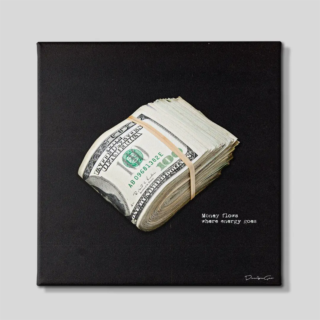 Money Flows Canvas Wall Art