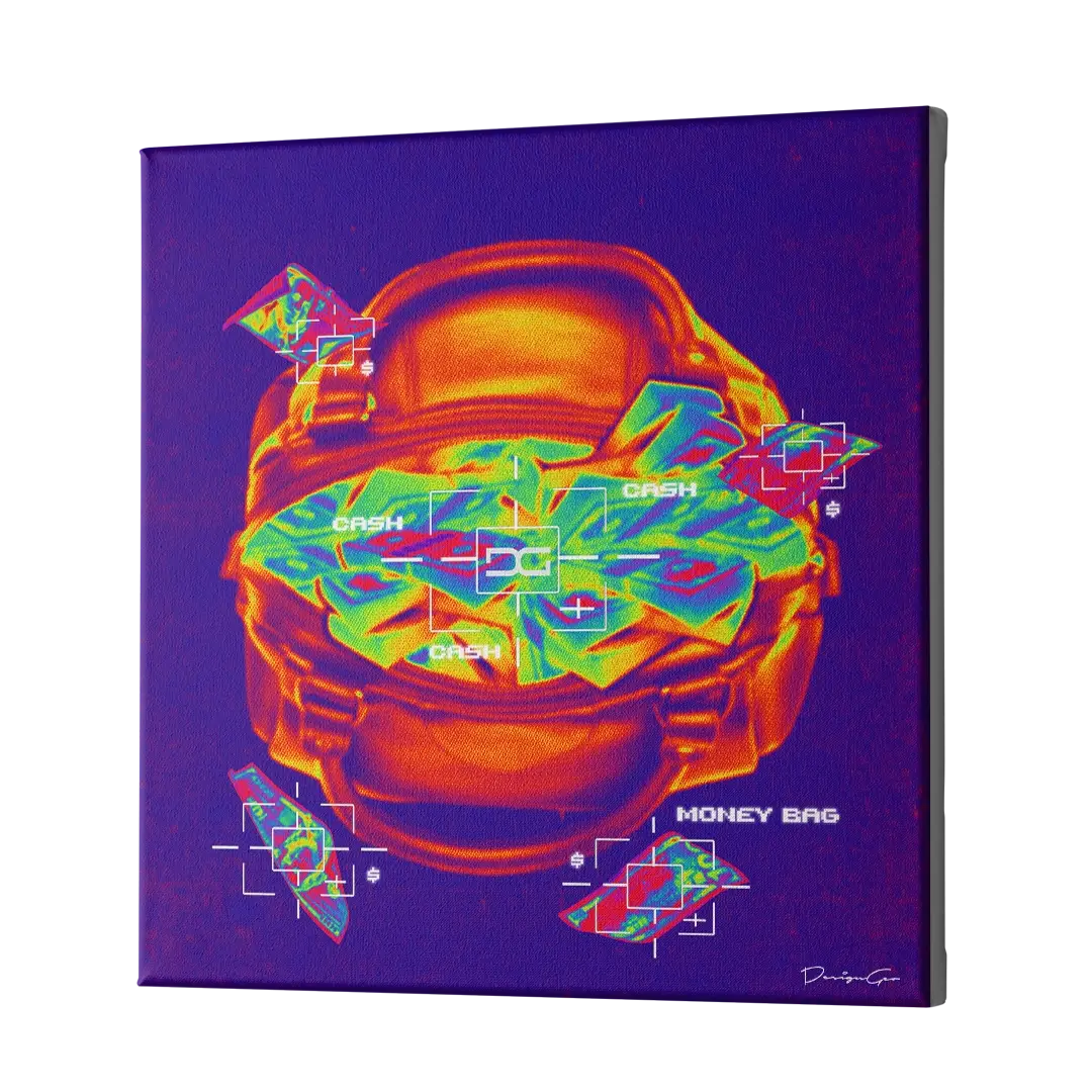 Money Heat Map Canvas Wall Art