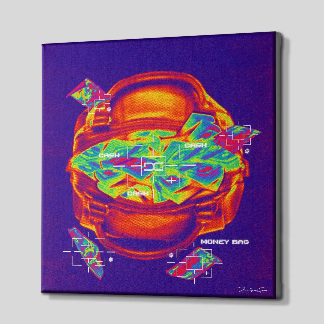 Money Heat Map Canvas Wall Art