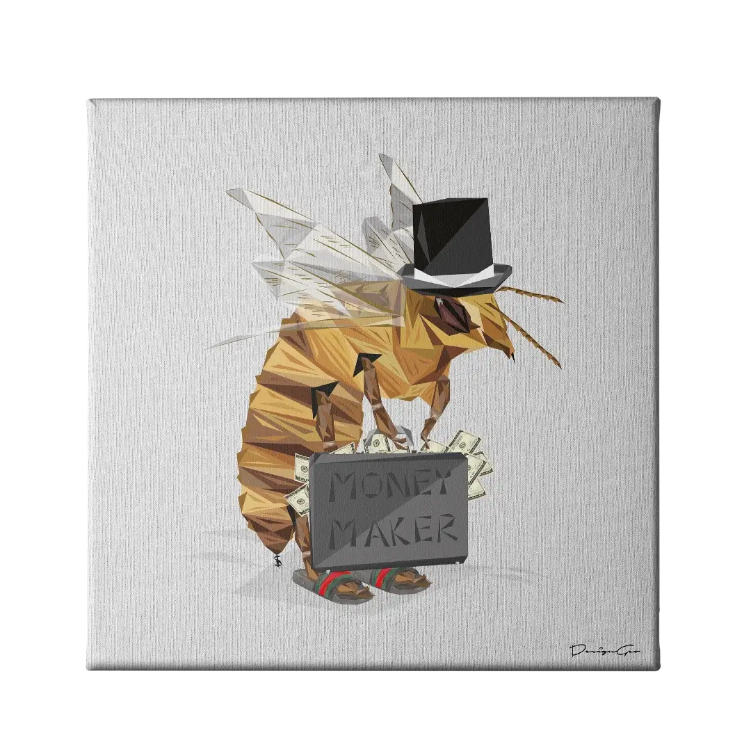 Money Maker Canvas Wall Art
