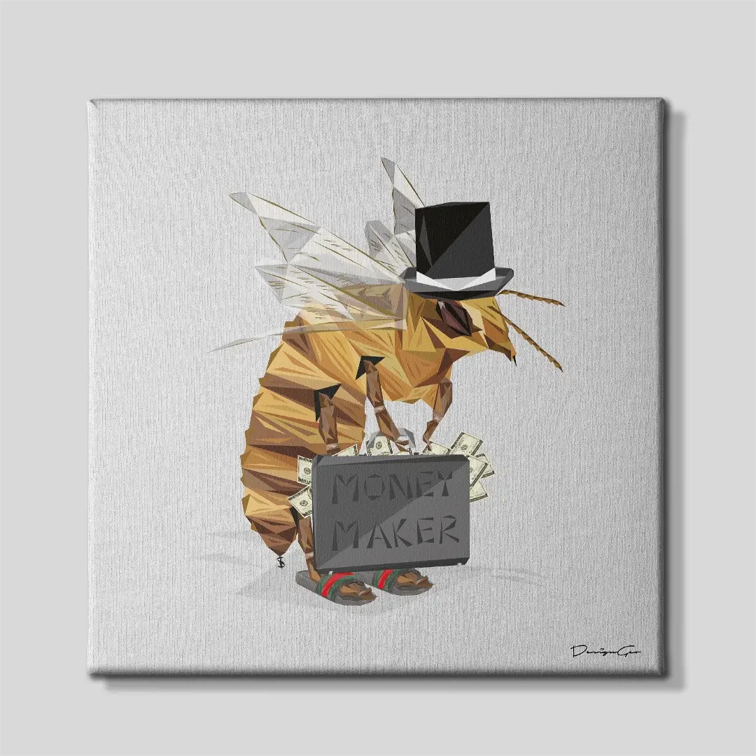 Money Maker Canvas Wall Art