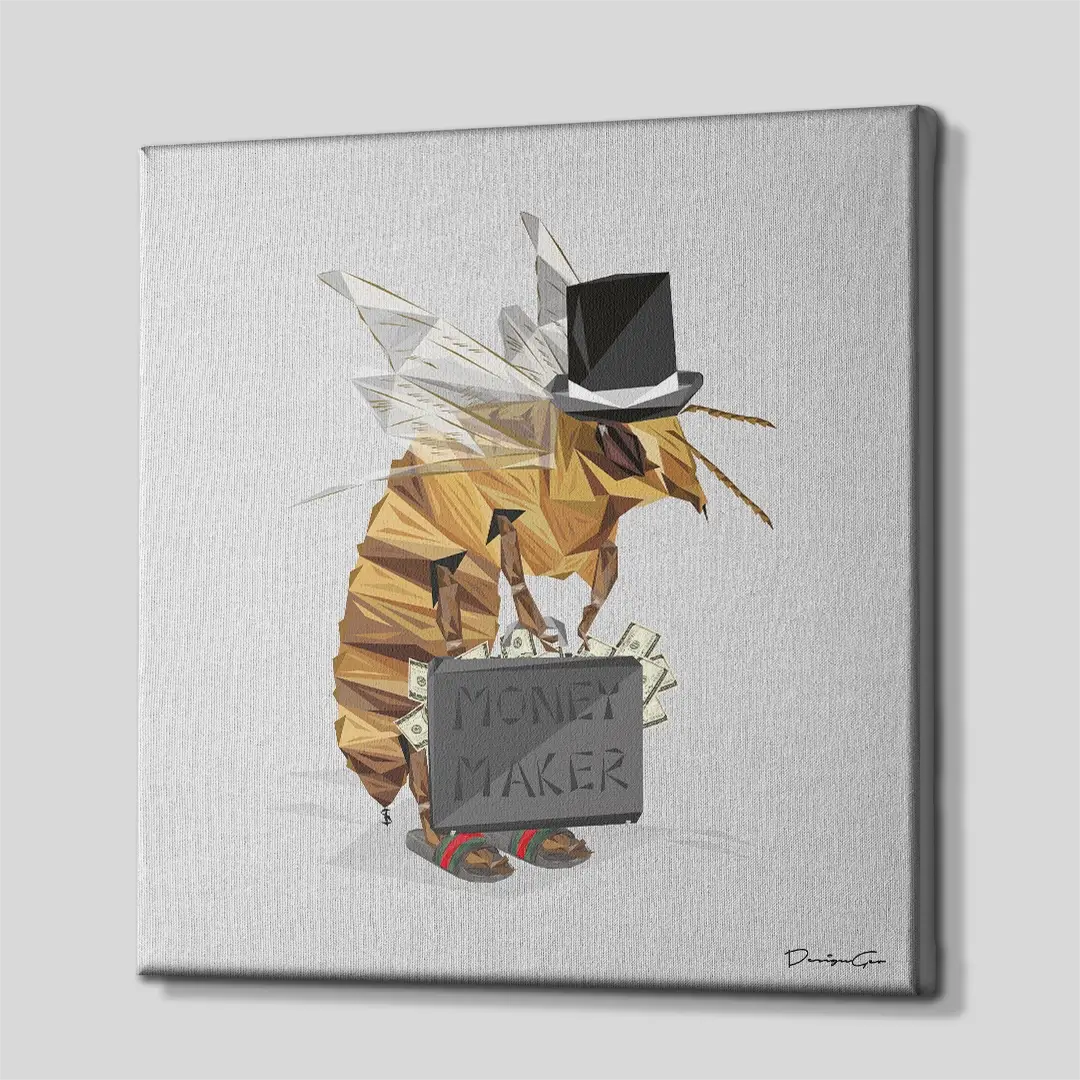 Money Maker Canvas Wall Art