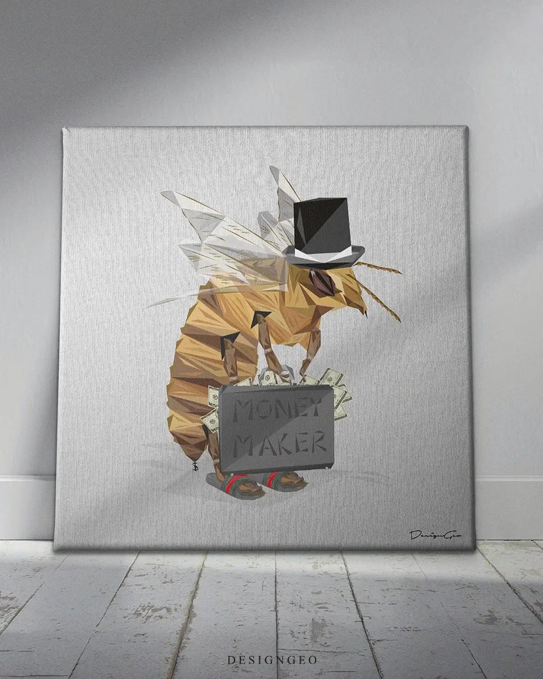 Money Maker Canvas Wall Art