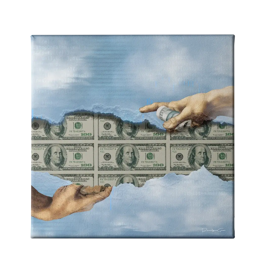 Money Never Sleeps Canvas Wall Art