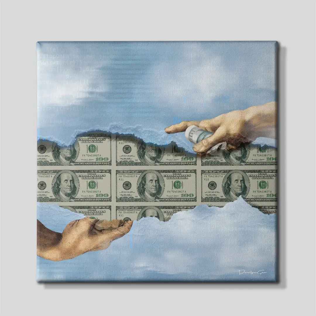 Money Never Sleeps Canvas Wall Art