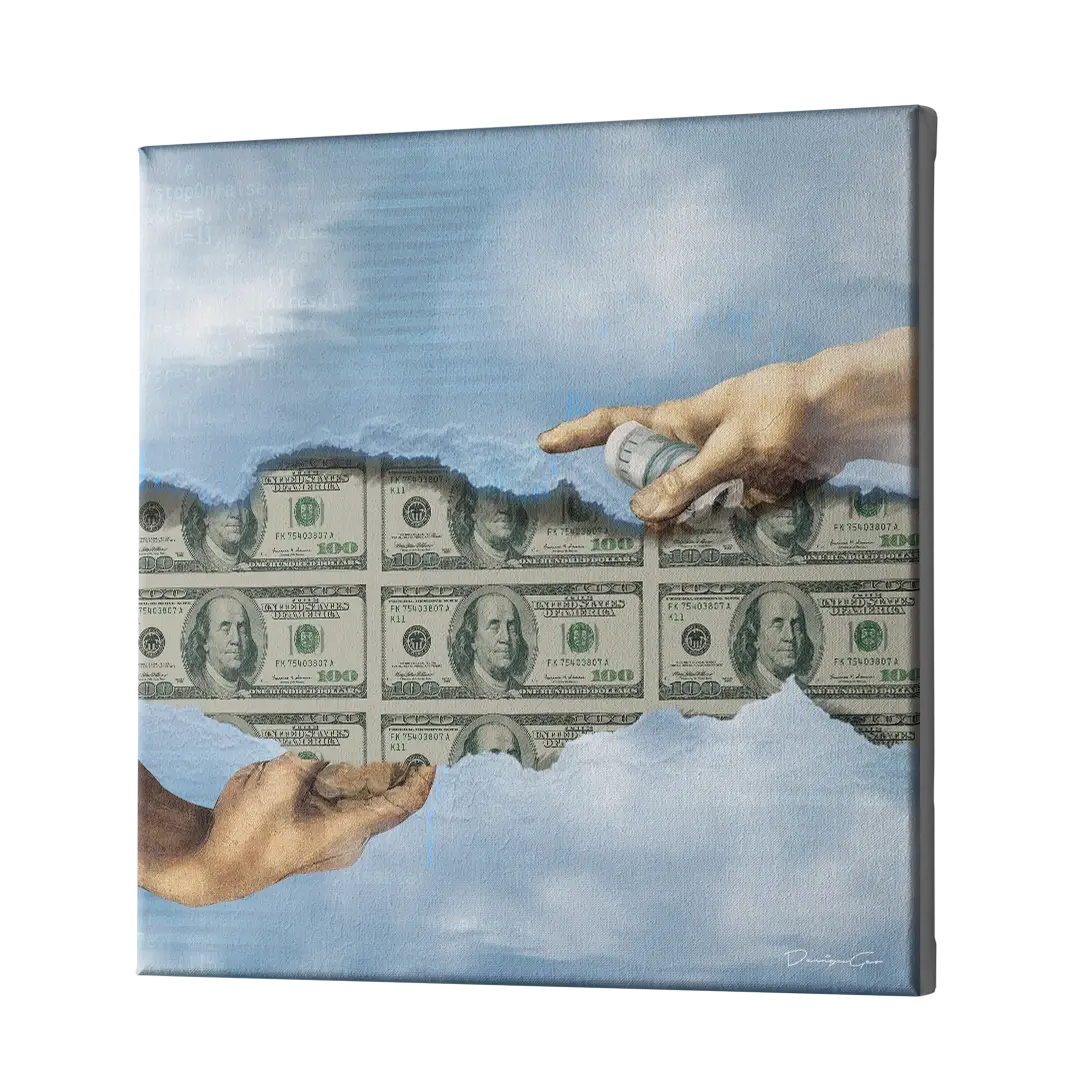 Money Never Sleeps Canvas Wall Art