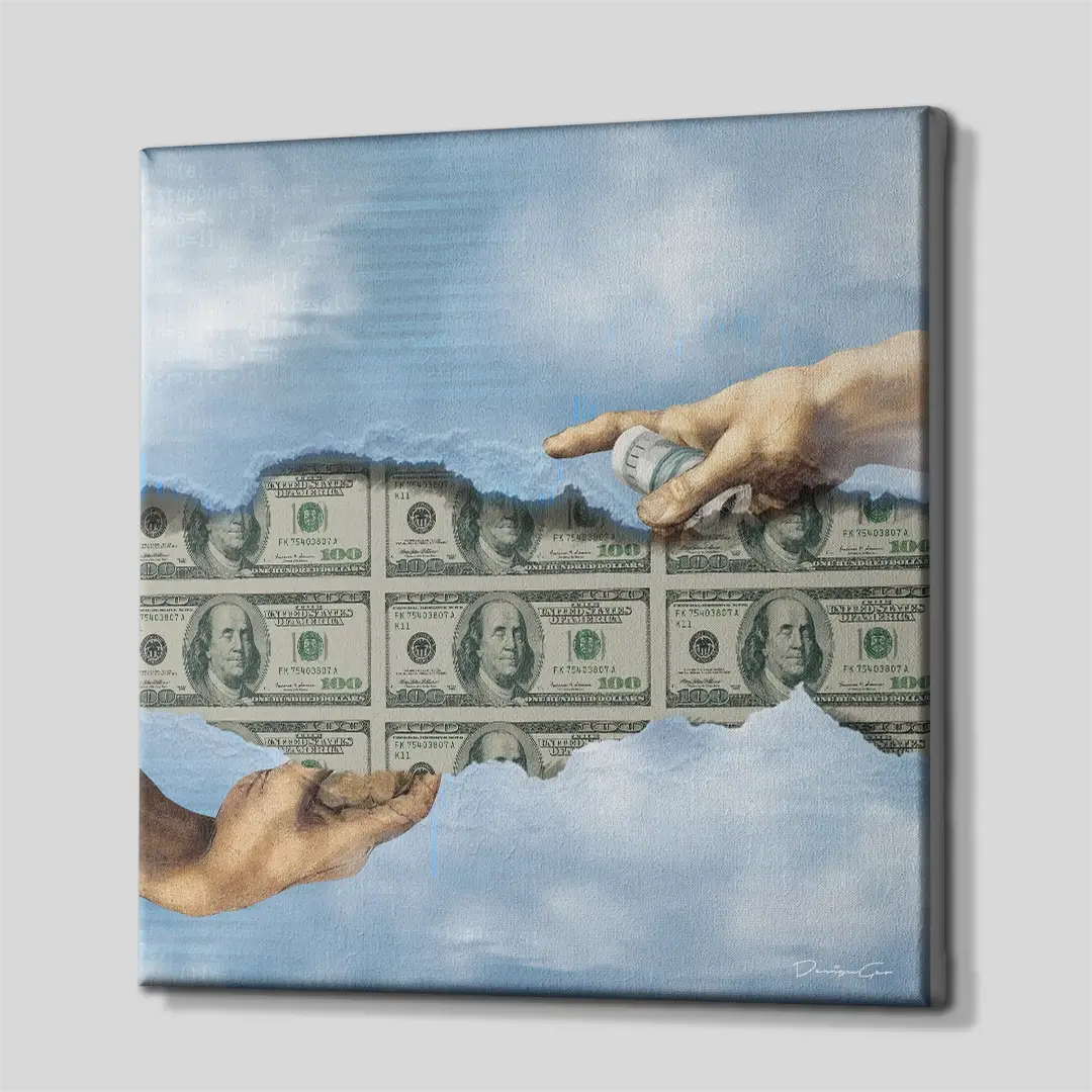 Money Never Sleeps Canvas Wall Art