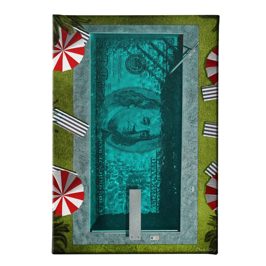 Money Pool Canvas Wall Art