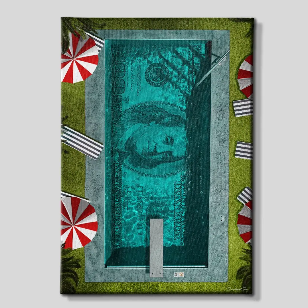 Money Pool Canvas Wall Art